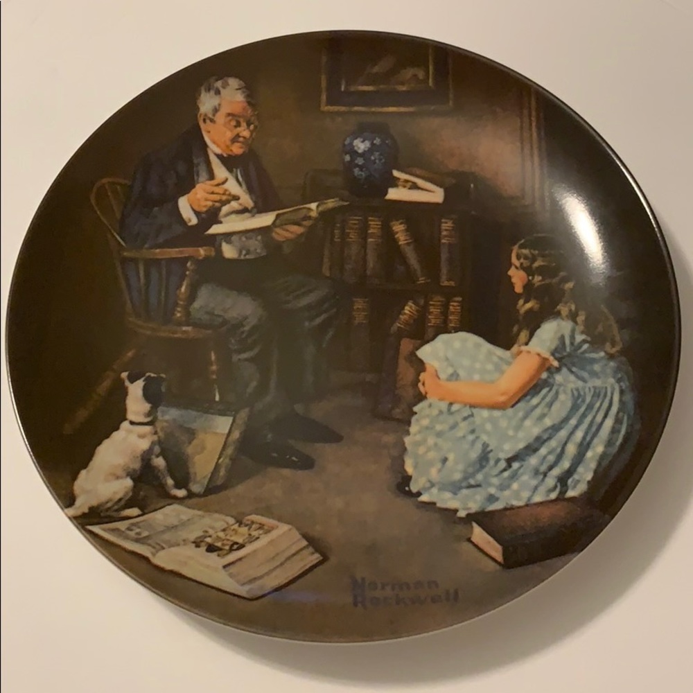 KNOWLES N. Rockwell 1984 “The storyteller” plate.